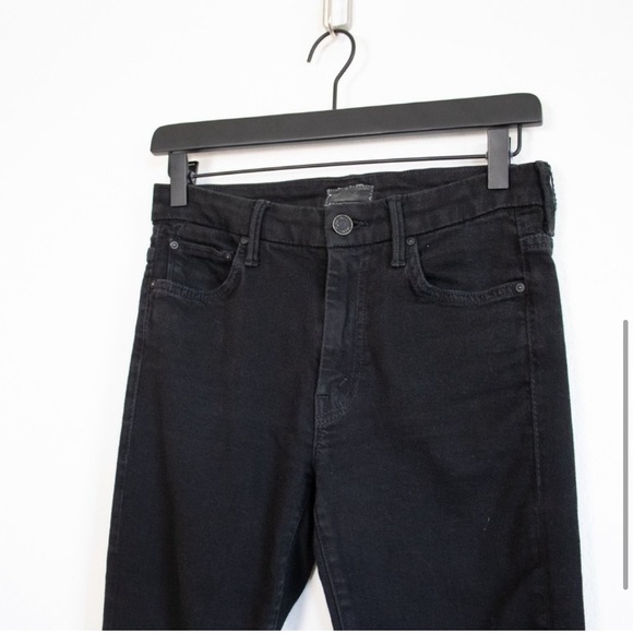 Mother Denim High Waisted Looker Black Skinny Jeans - Picture 7 of 11
